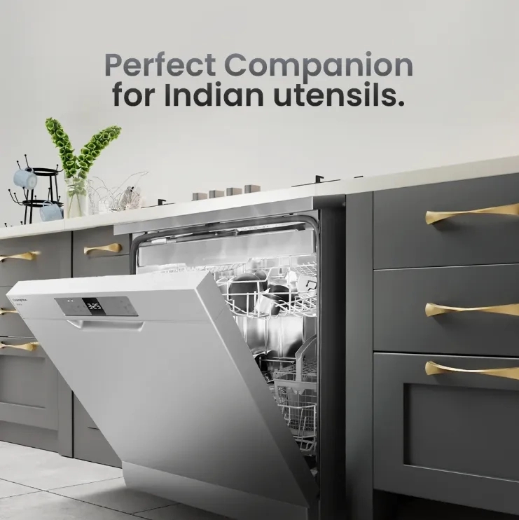 Crompton Voila FreeStanding 12 PlaceStanding Dishwasher by Crompton : Colours available: Silver 1 2