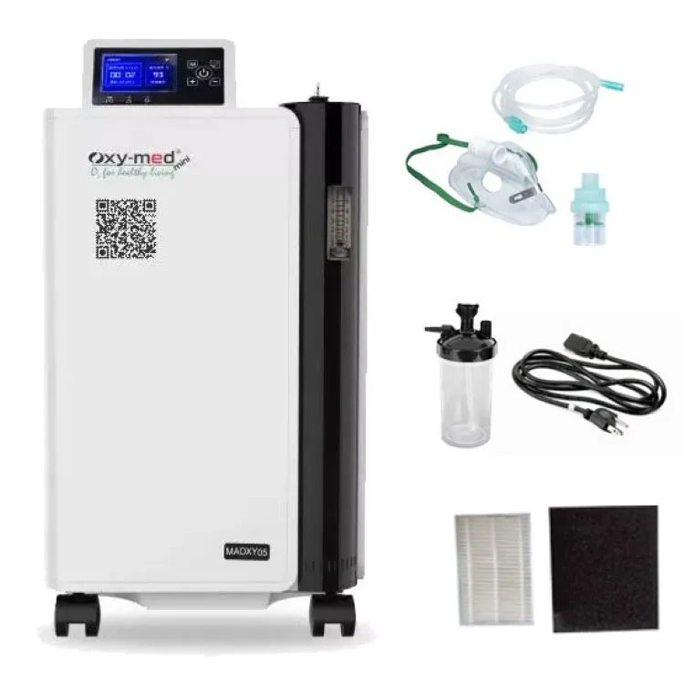 Oxymed Mini 5 LPM Oxygen Concentrator by Oxymed : Colours available: White 2 2