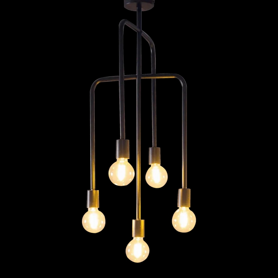 The Living Influence Blackbird 5 Light Chandelier 1