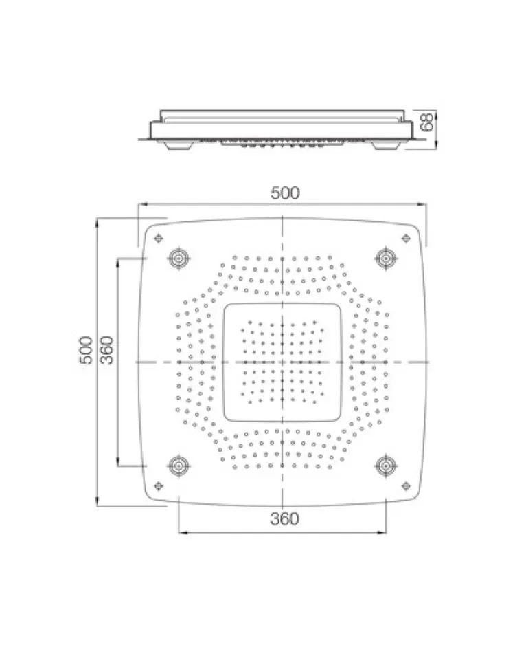 Artize Rainjoy+ Square Shower - Antique Bronze - OSA-ABR-70021 1