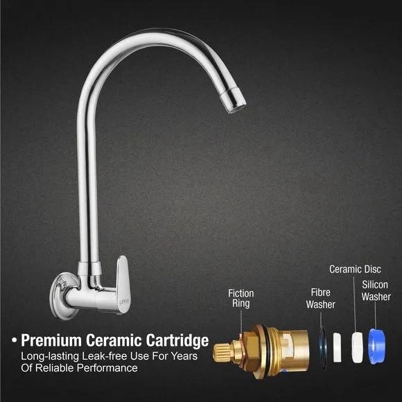 Lipka Virgo Sink Tap Brass Faucet with Round Swivel Spout (20 Inches) 3