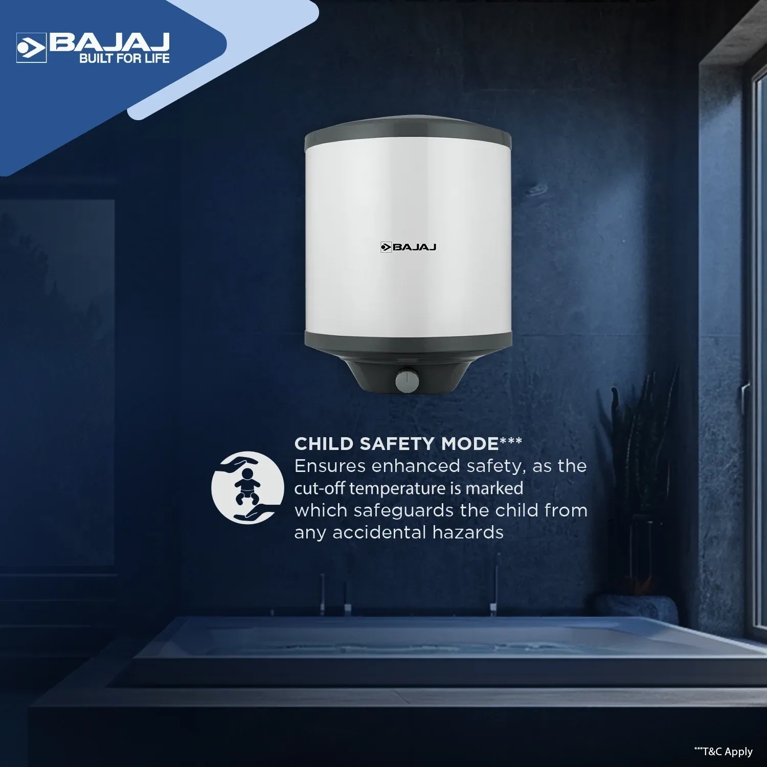 Bajaj Arrmand - Water Heater 70L by Bajaj : Colours available: LightGray 6 6