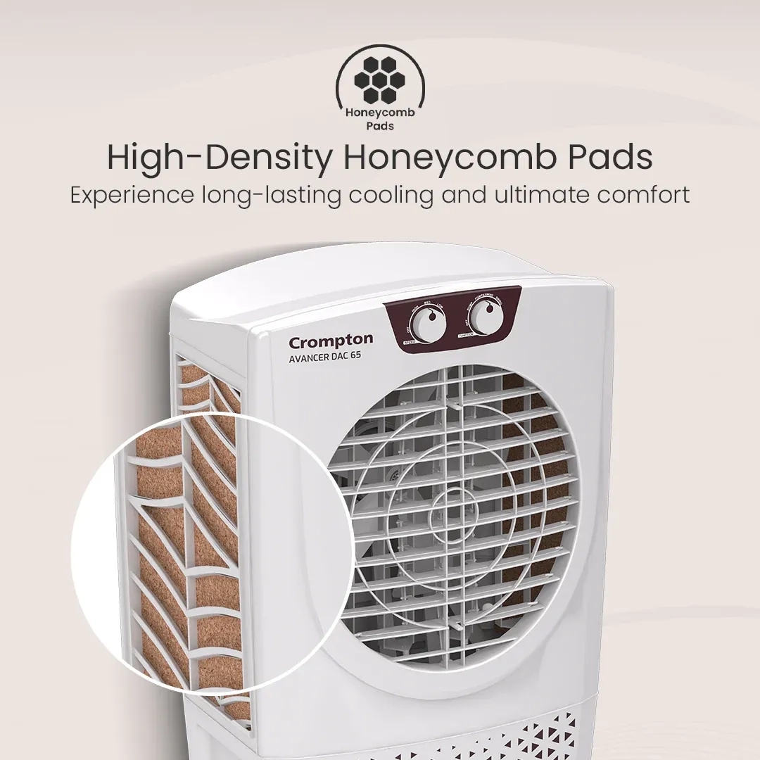 Crompton Avancer Dac Air Cooler -  65-L by Crompton : Colours available: White, Purple 15 5