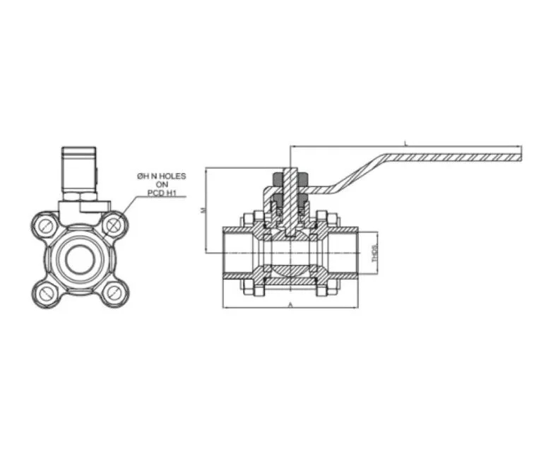 Stanvalves Handle Operated Ball Valve by Stanvalves : Colours available: Silver 2 2