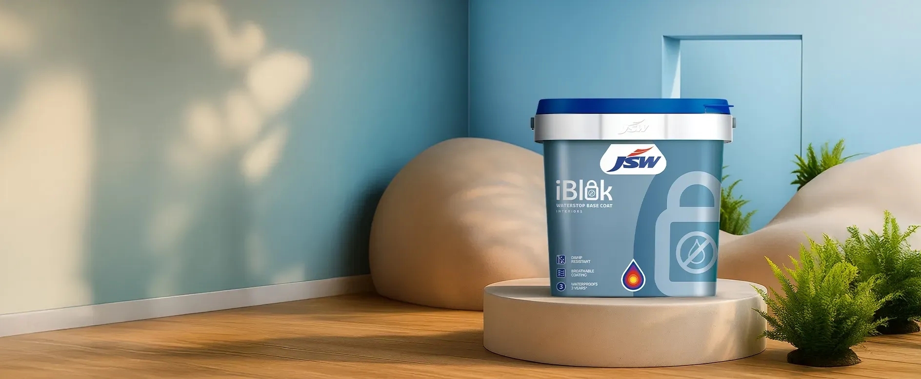 JSW Paints iBlok Waterstop Base Coat - Interior by JSW Paints