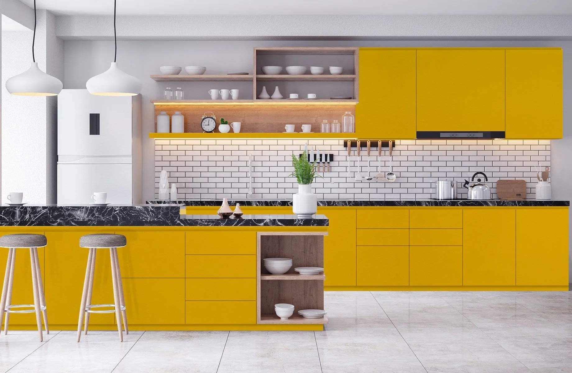 Supermar 3613 Sunset - SMR Laminates by Mikasa Laminates for Multipurpose : Colours available: Yellow