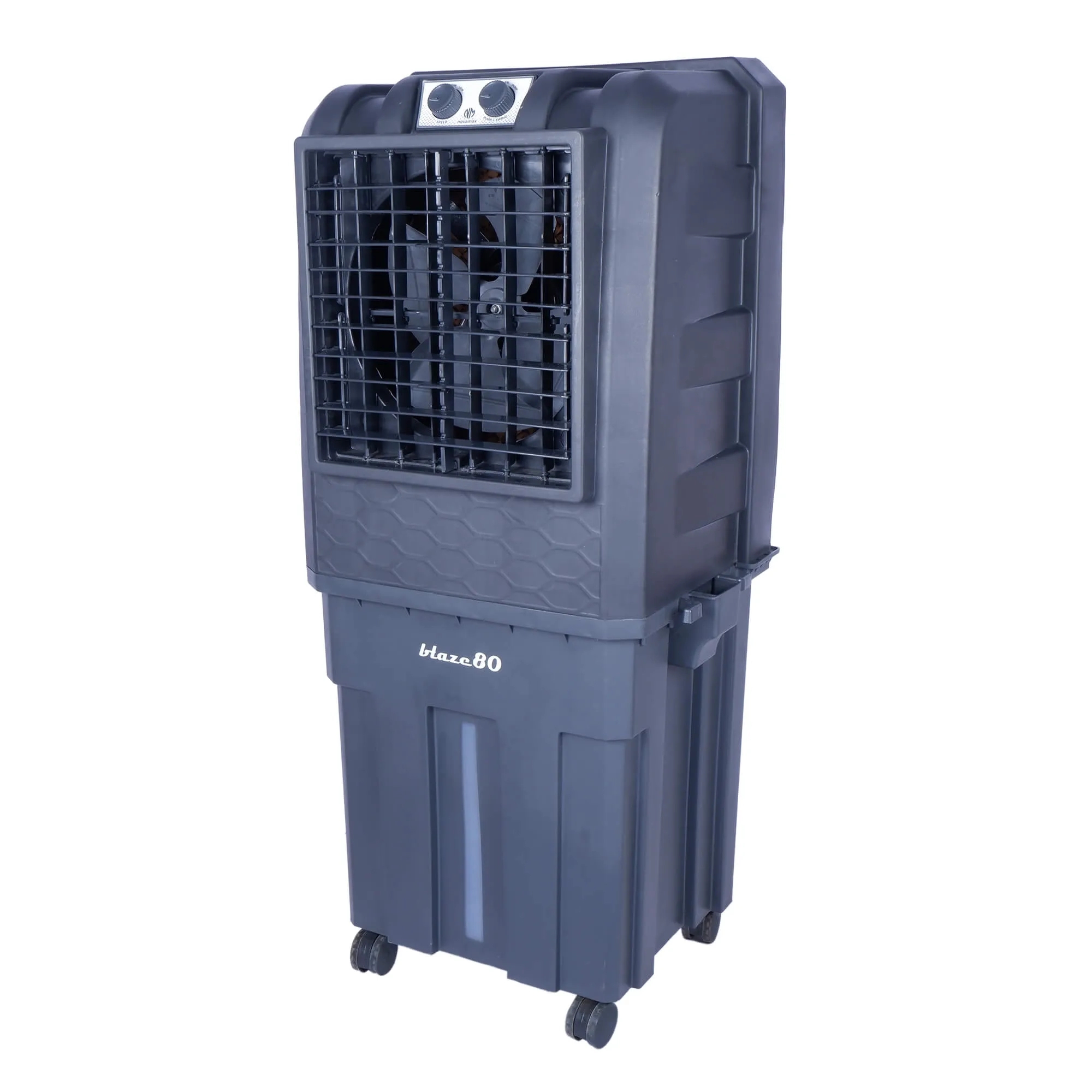 Novamax 80 L Room/Personal Air Cooler (Grey, Blaze With Honeycomb Cooling Technology) by Novamax : Colours available: CornflowerBlue 1 2