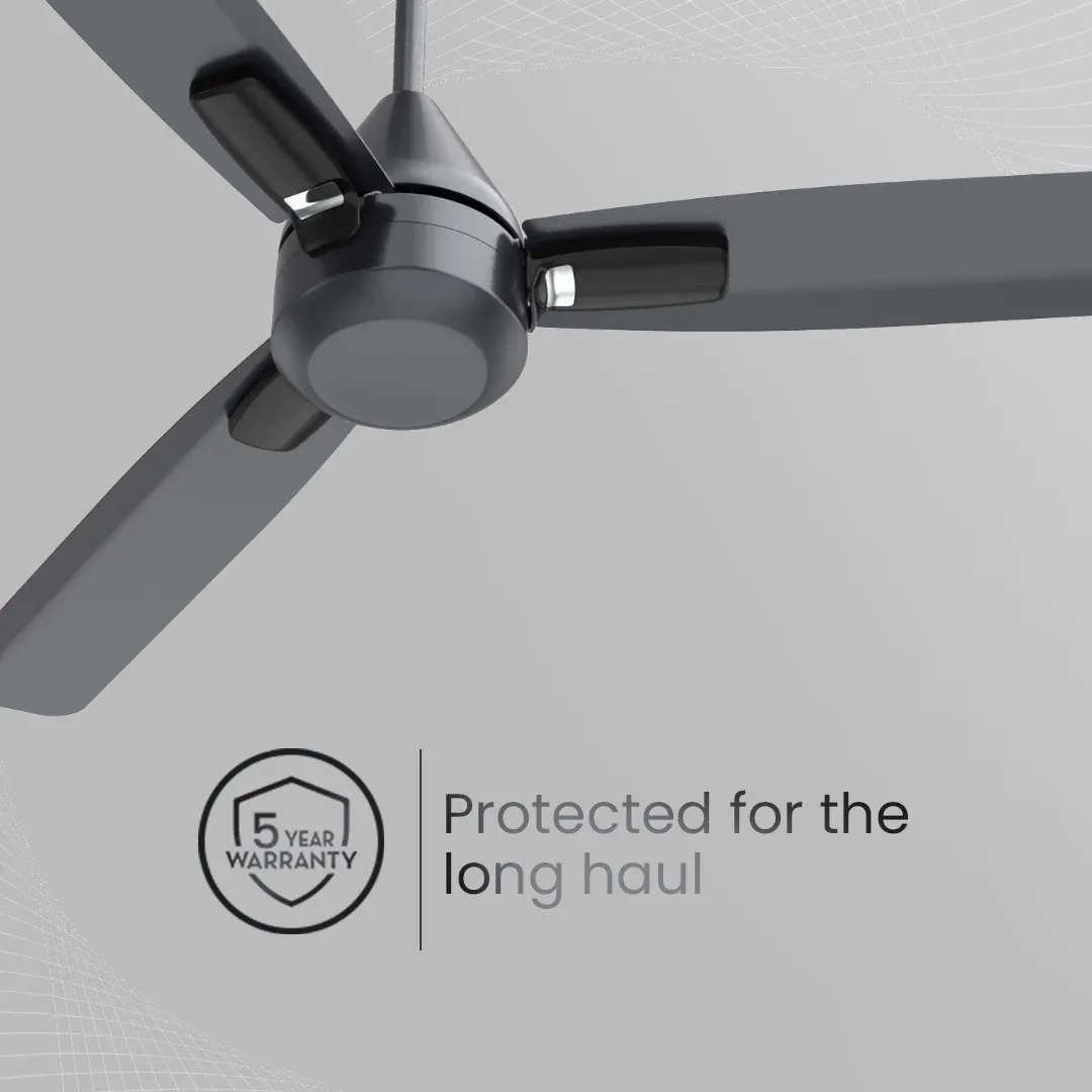 Crompton Energion Cromair Plus BLDC Ceiling Fan - Titanium Effect by Crompton : Colours available: BlackChrome 2 4