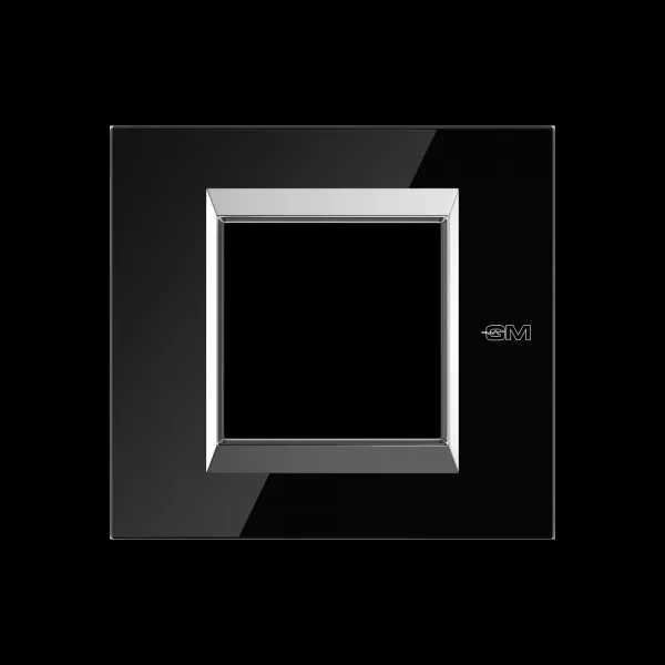 GM Modular Naturalz Exclusive 2 M Cover Plate - PD 02 001 - Black Ice by GM Modular : Colours available: Black