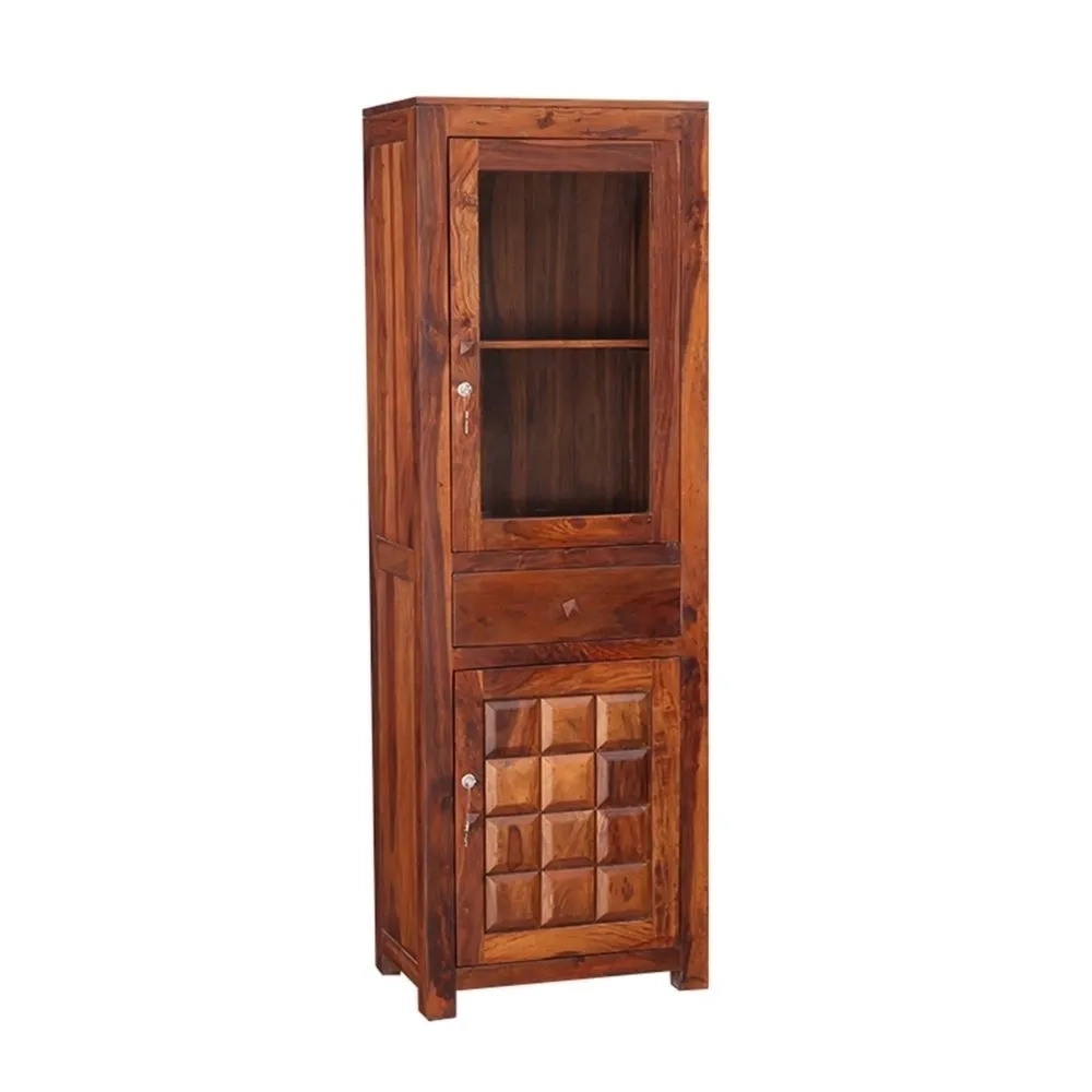 Daywithwood Solid Wood Bar Cabinet in Natural Finish by Day With Wood : Colours available: Brown 2 2
