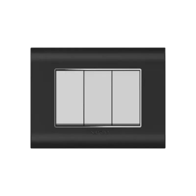 Polycab Curl Plus 8M (H.) Grid Frame + Cover Curl Plus Matt Black Levana by Polycab : Colours available: Black