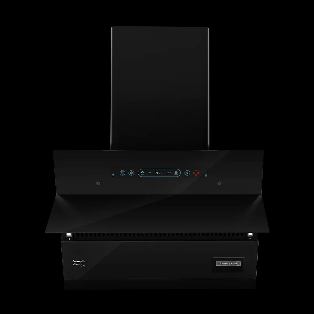Crompton AQNova (Inclined) Chimney | Filterless 60 CM by Crompton : Colours available: Black
