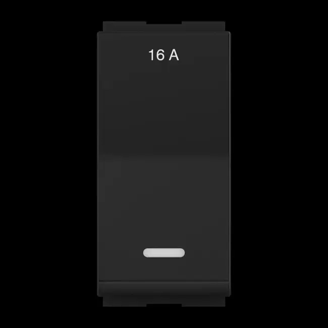 GM Modular Zurico 1 Way Switch with Indicator (LED) AA 1 612 - Electric Grey by GM Modular : Colours available: DarkSlateGray