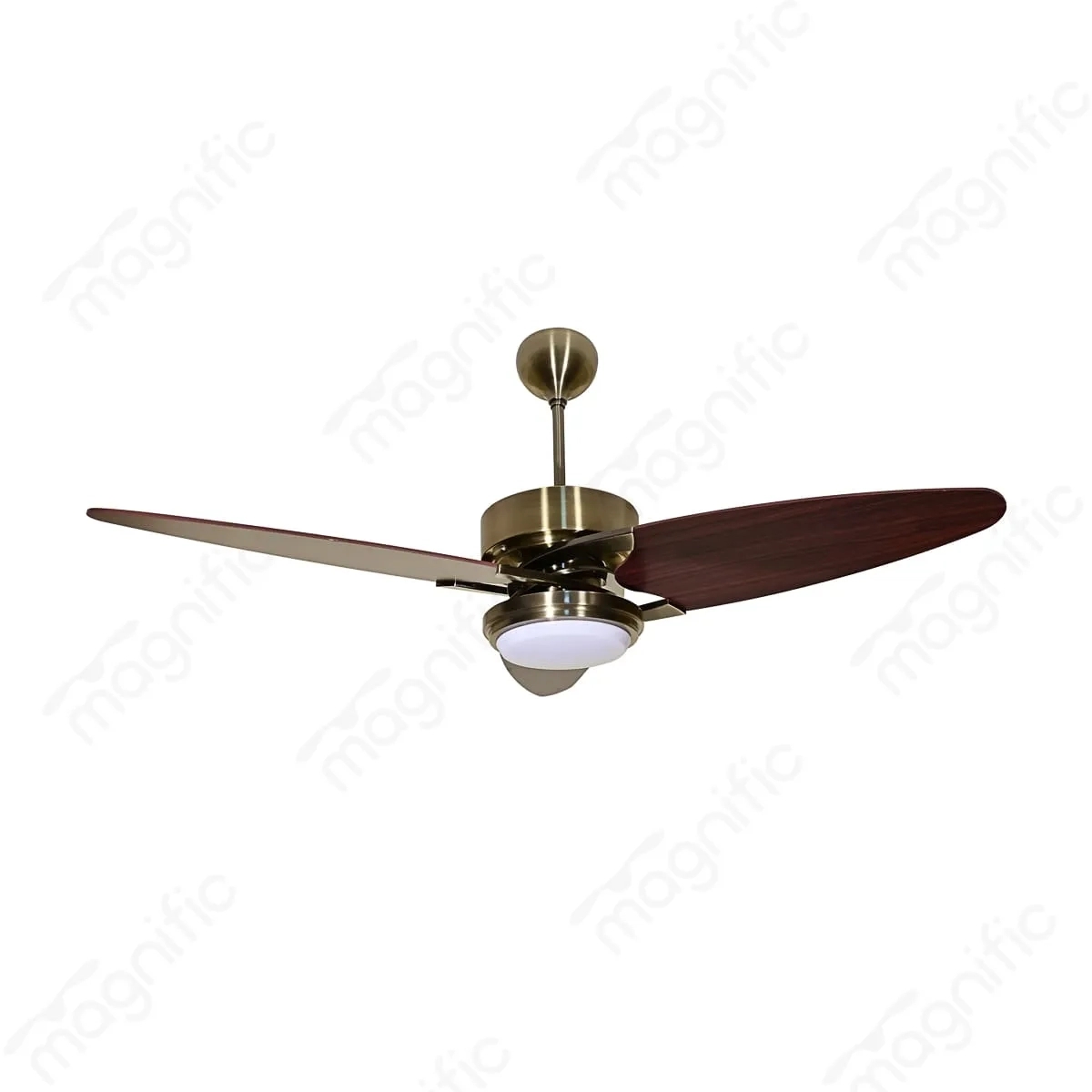 Magnific Airwind – 52″ Modern Ceiling Fan with LED Light for Living Room - Rose Wood by Magnific : Colours available: Rose Gold 3 1