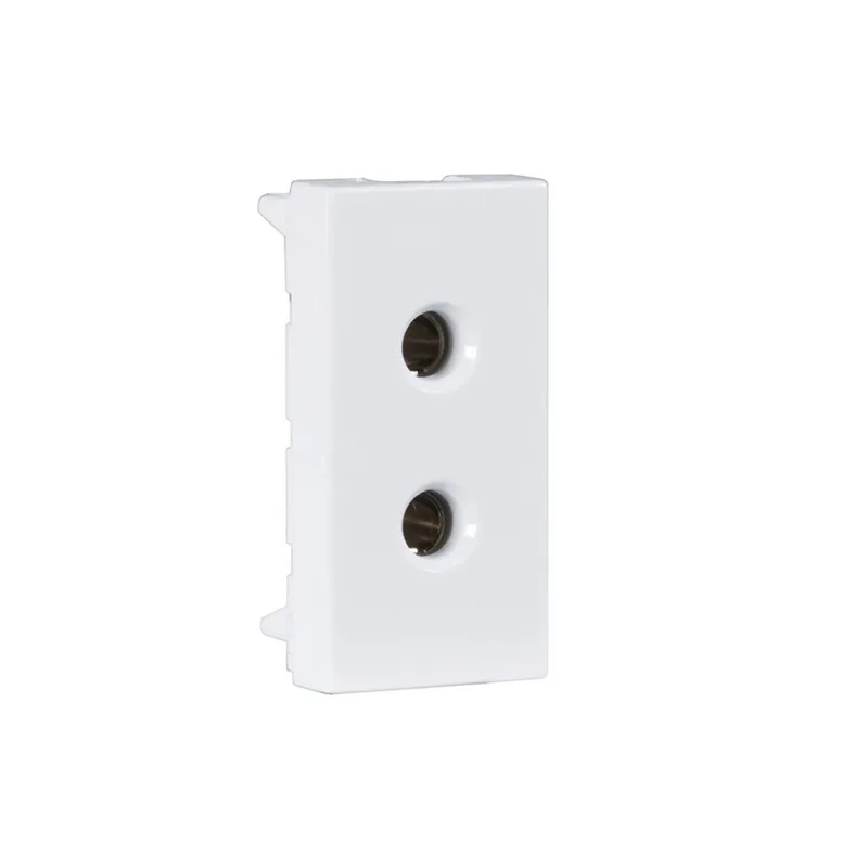 Orpat 6A 2 Pin Socket – OPST-7217 – White (Pack of 30) by Orpat : Colours available: White 1 1