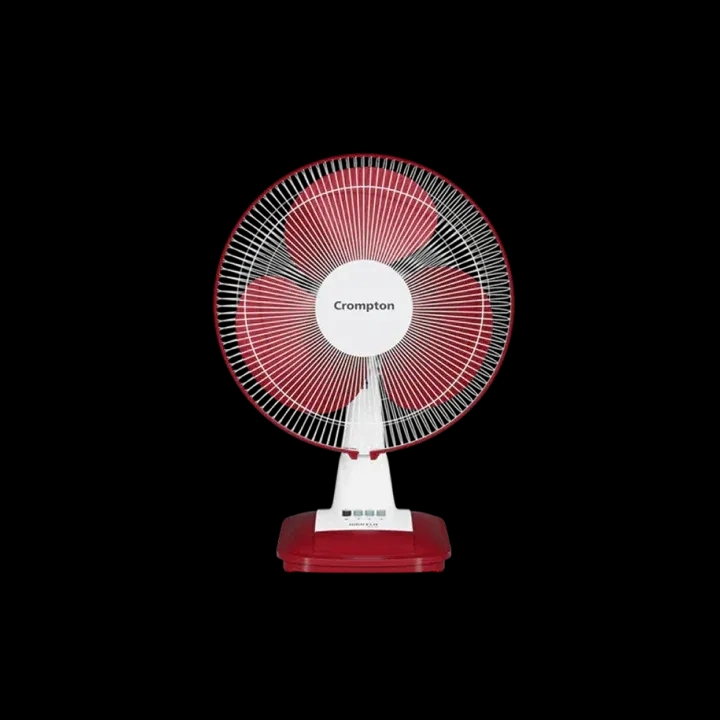 Crompton Hiflo Neo Table Fan - Crimson Red by Crompton : Colours available: Red
