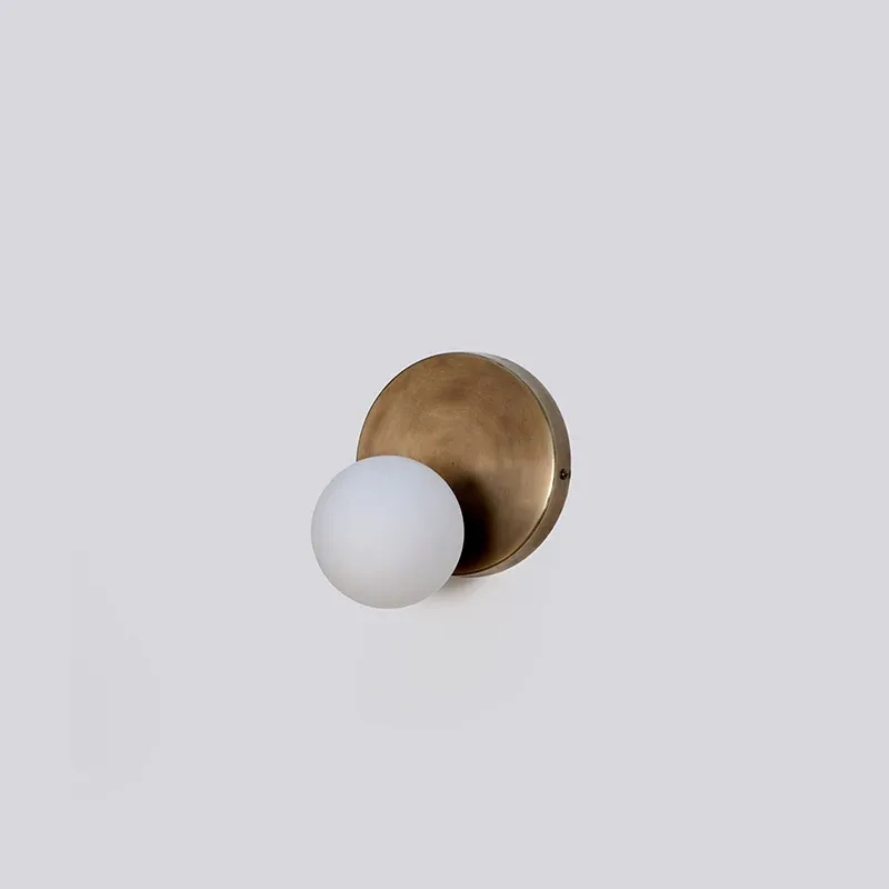 The Living Influence Stem Wall Sconce Glass Globe 3