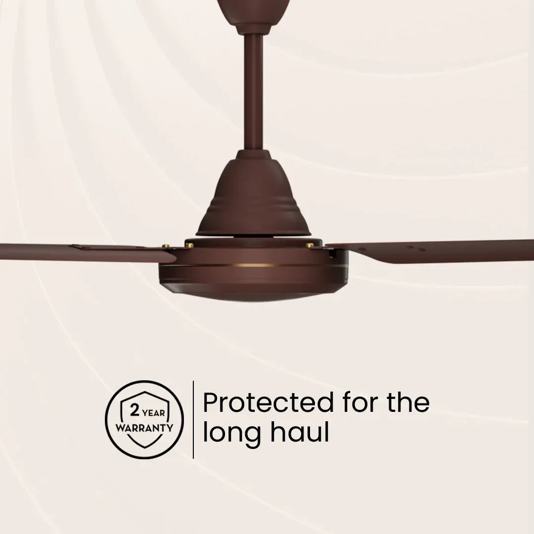 Crompton High Speed Riviera | Ceiling Fan - Brown by Crompton : Colours available: Brown 3 4