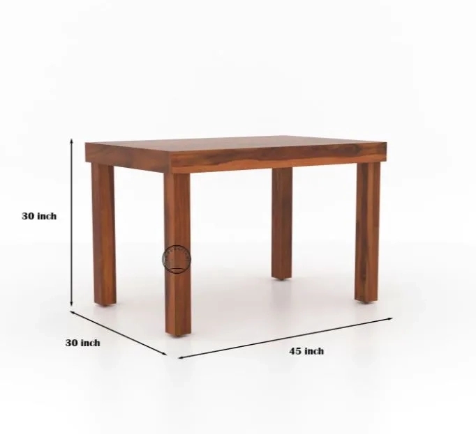 Barzisn Sheesham Wood Dining Table 4 Seater Set With Chairs by Barzisn Furniture : Colours available: Brown 3 5