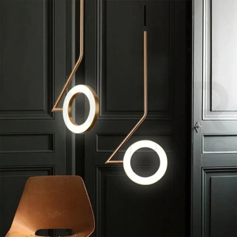 Ankur Ferrous Modern Metal LED Pendant Light For Kitchen And Dining Hanging Light by Ankur : Colours available: Gold 1 2