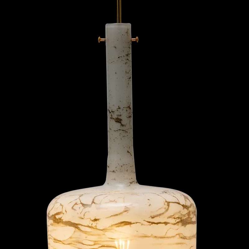 The Living Influence Carrara Marble Hanging lamp 4