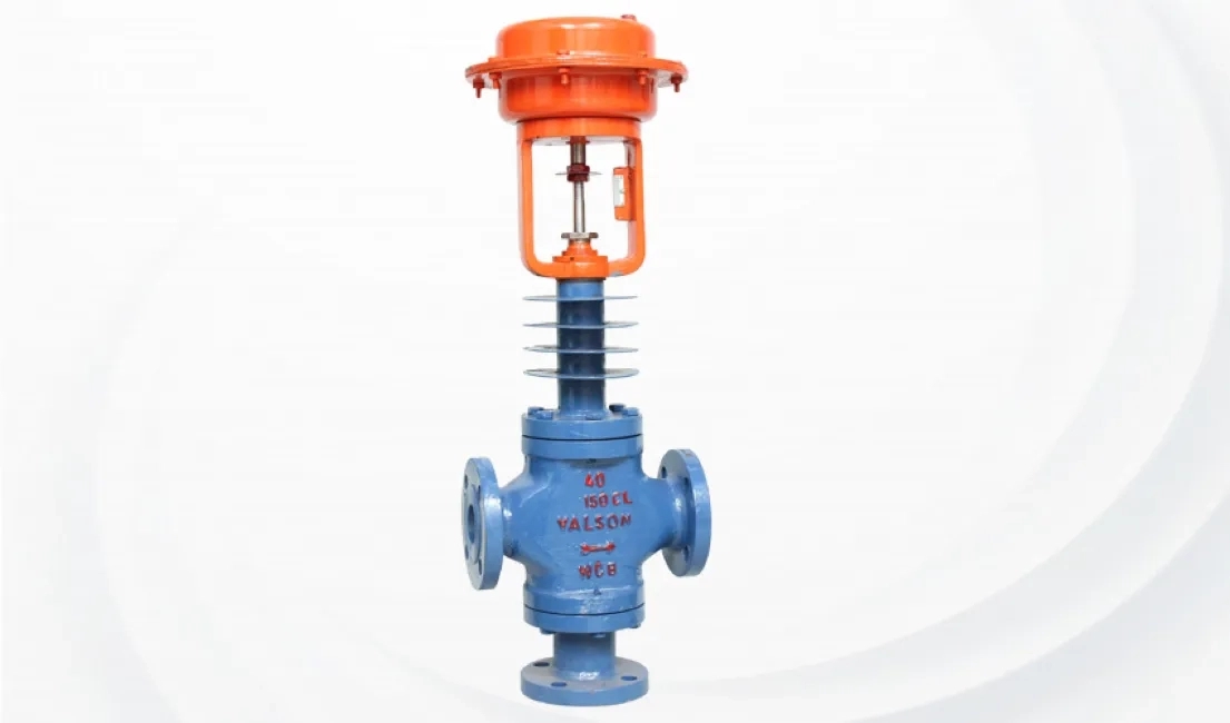 Valson 2-Way / 3-Way Diaphragm Operated Control Valve Flange Ends by Valson : Colours available: CornflowerBlue