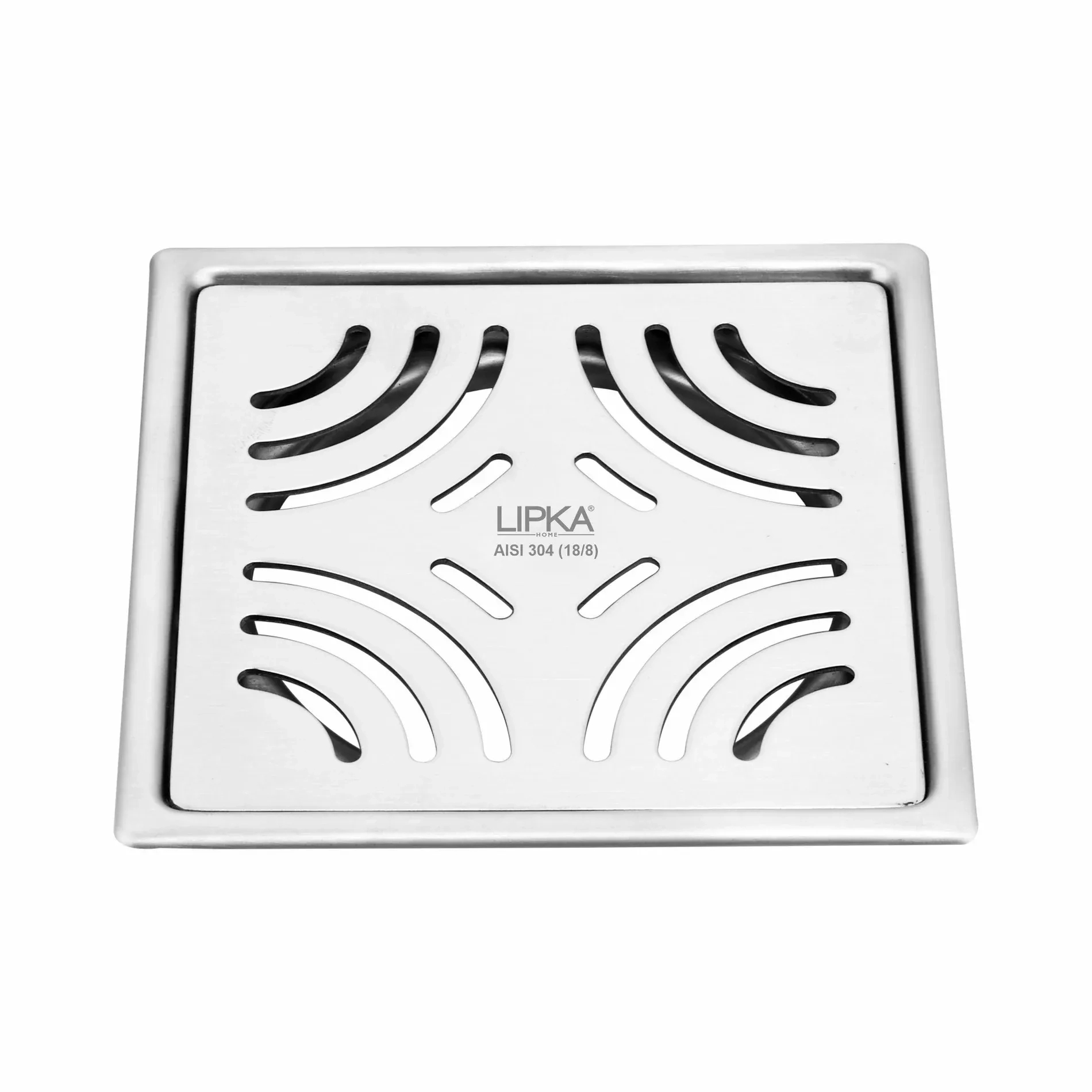 Lipka Purple Exclusive Square Flat Cut Floor Drain (5 x 5 Inches)