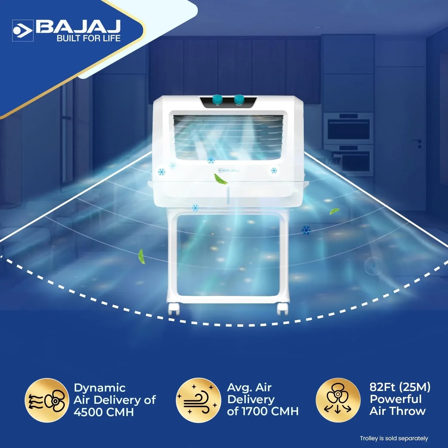 Bajaj Shield Series Vettora 55 - Air Cooler by Bajaj : Colours available: White 7 2