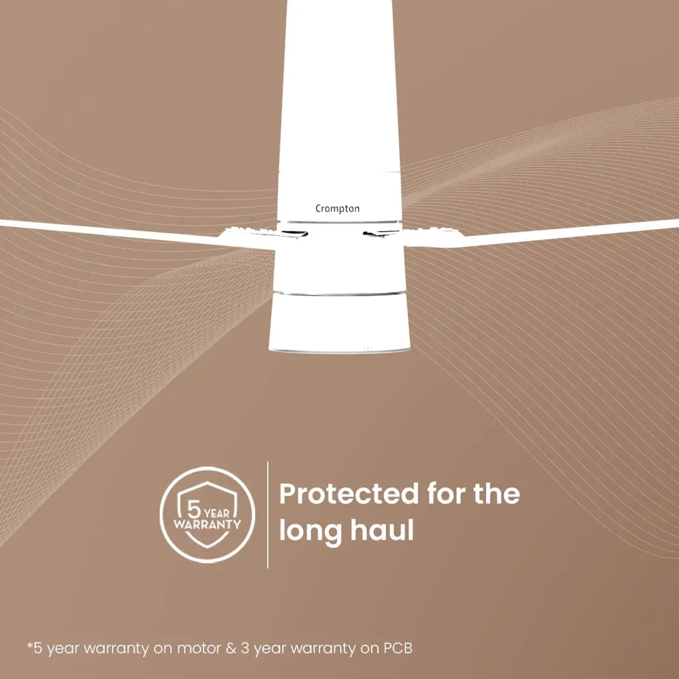 Crompton Energion Roverr Smart BLDC Ceiling Fan - Pristine White by Crompton : Colours available: White 1 4