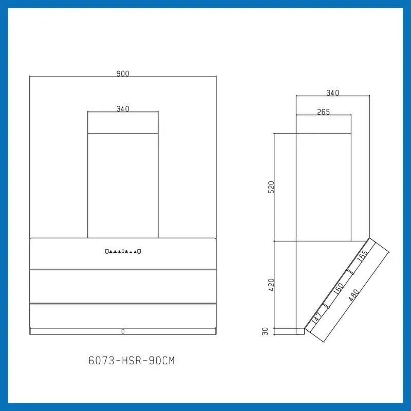 Glen Auto Clean Matt Glass Chimney Filter-less with Heat Sensor, BLDC Motor 1600 m³/h - 60/75/90cm (CH6073HSRMGAC) 9