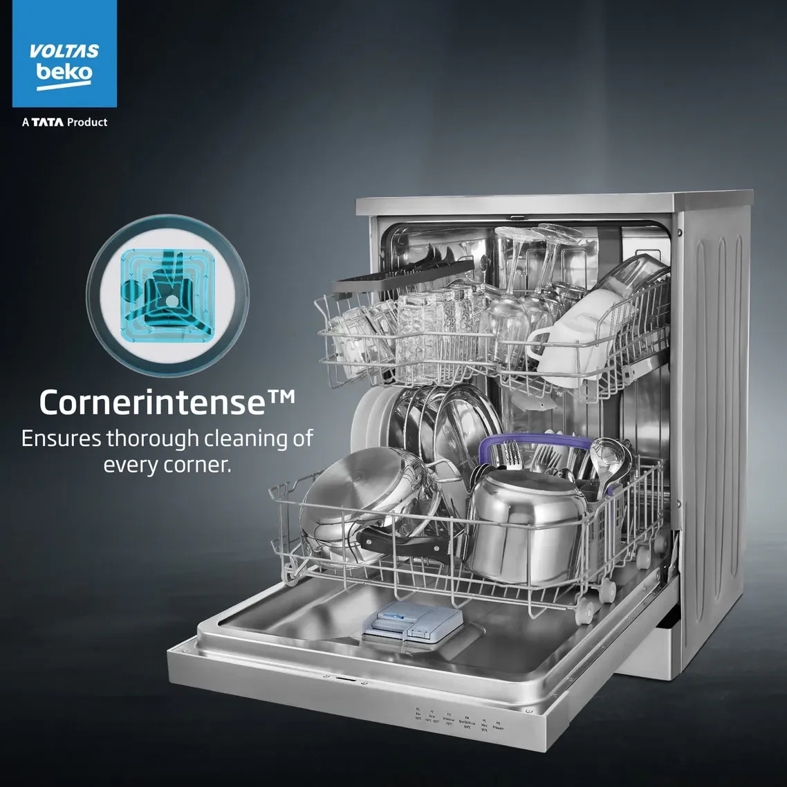 Voltas 14PS Full Size Dishwasher by Voltas 9 6