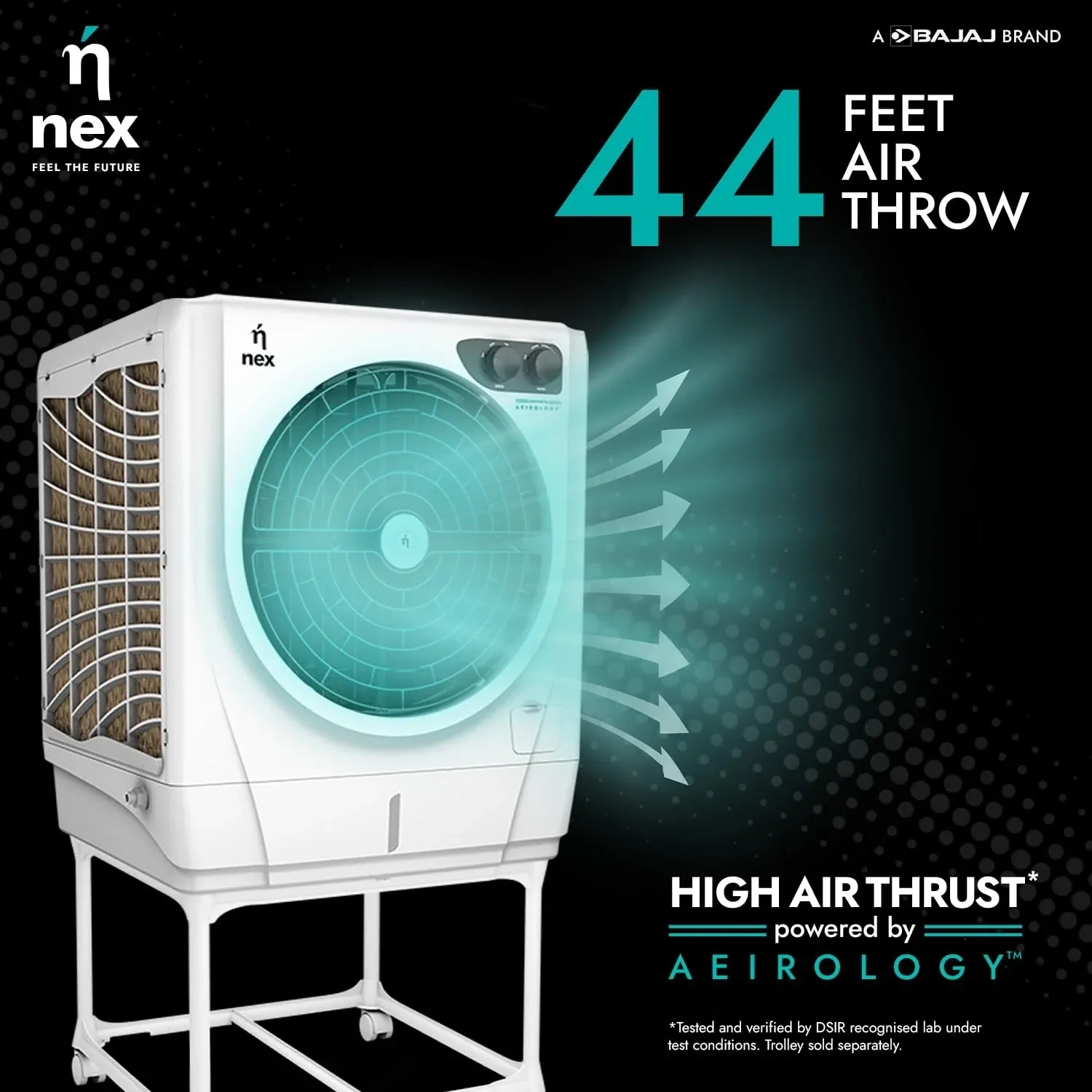 Bajaj NEX DAC D1 55L DESERT COOLER - Air Cooler by Bajaj : Colours available: White 8 1