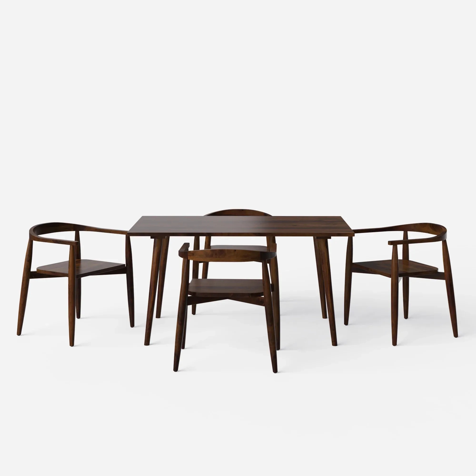 Craftsmill Helena Millie Walnut Dining Table Set by CraftsMill : Colours available: WoodyBrown 6 6