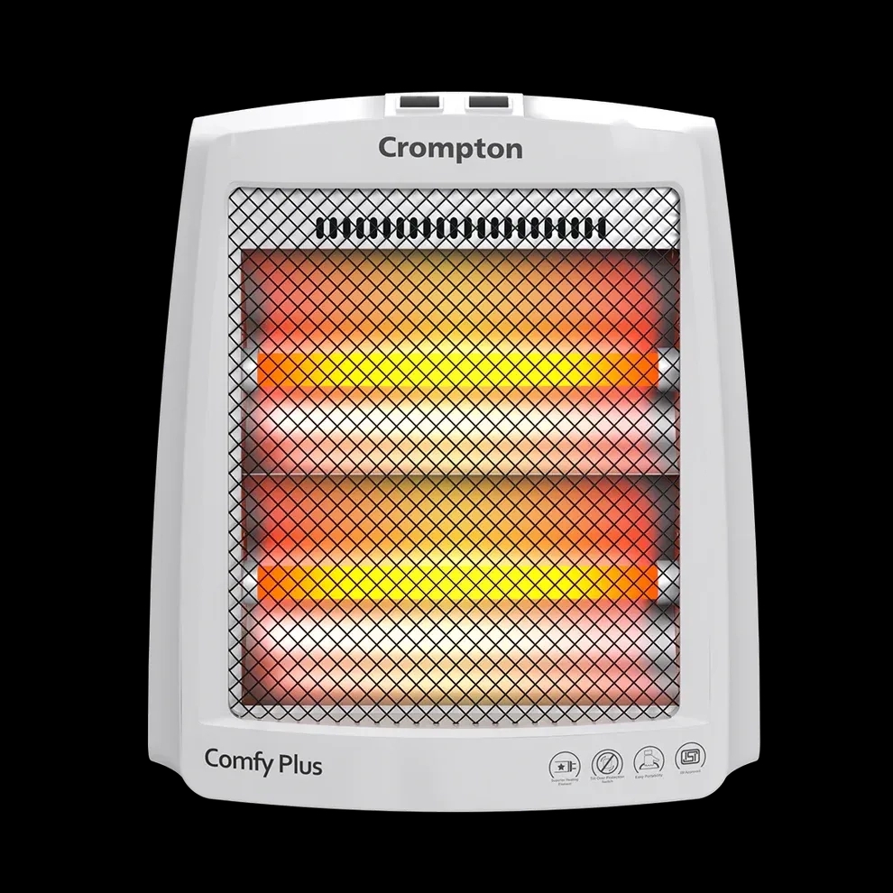 Crompton Comfy Plus 800W quartz Heater by Crompton : Colours available: White