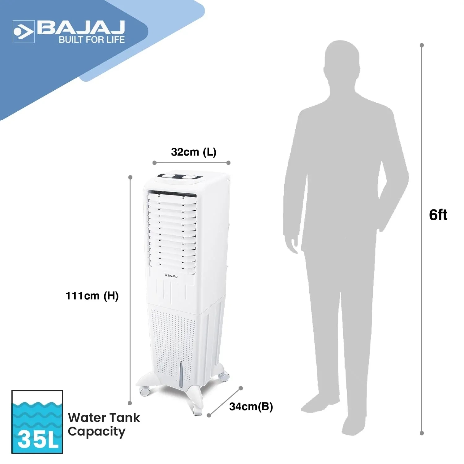 Bajaj TMH - Air Cooler by Bajaj : Colours available: White 11 6