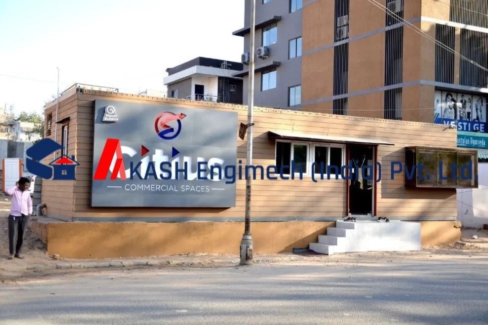 Akash Engimech Construction Site Office by Akash Engimech : Colours available: White