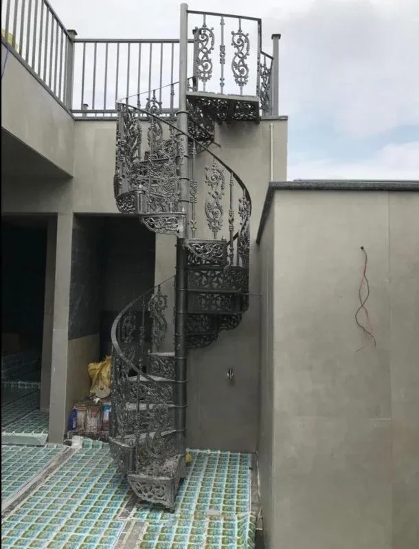 Rida Krafts Cast Iron Spiral Staircase by Rida Krafts for Staircase