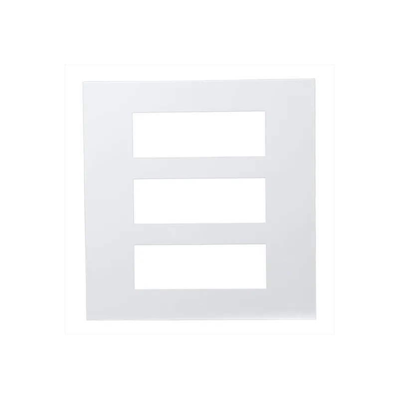 Orpat Platinum Series Plate with Frame 18 Module Case and Cover OPCC7687 White (Pack of 5) by Orpat : Colours available: White 1