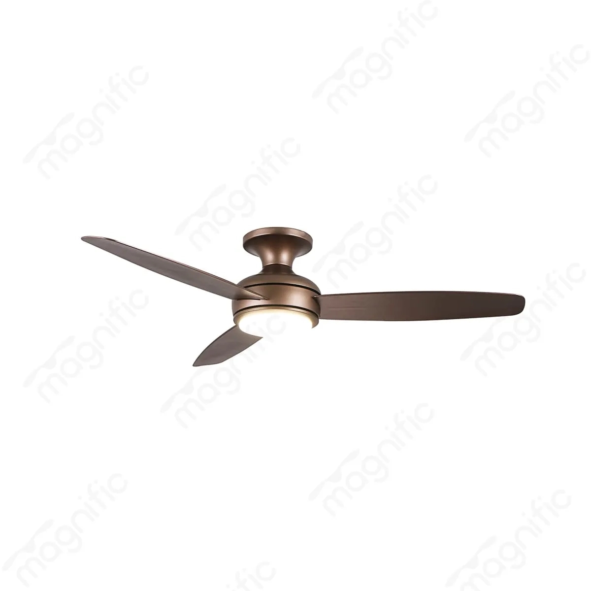 Magnific Maestro – 47″ Modern Hugger Fan with LED Light for Low Ceilings - Brown by Magnific : Colours available: Brown 2 1