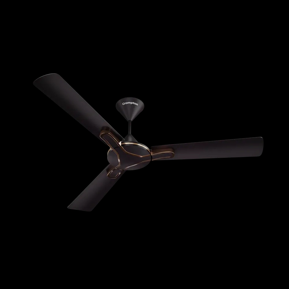 Crompton High Speed Gianna | Star Rated Ceiling Fan - Roast Brown by Crompton : Colours available: WoodyBrown
