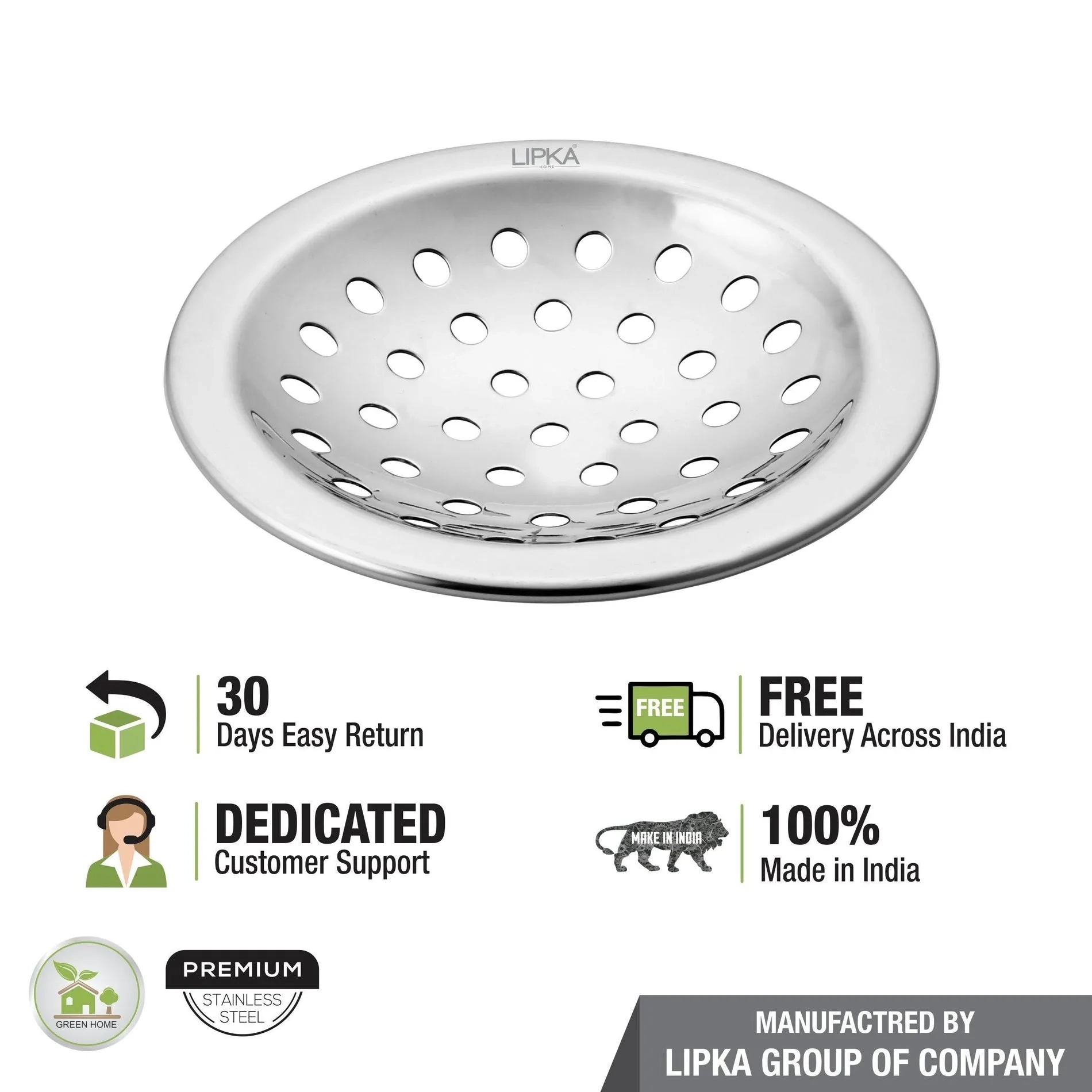 Lipka Super Heavy Snow Round Floor Drain (4.5 inches) 3