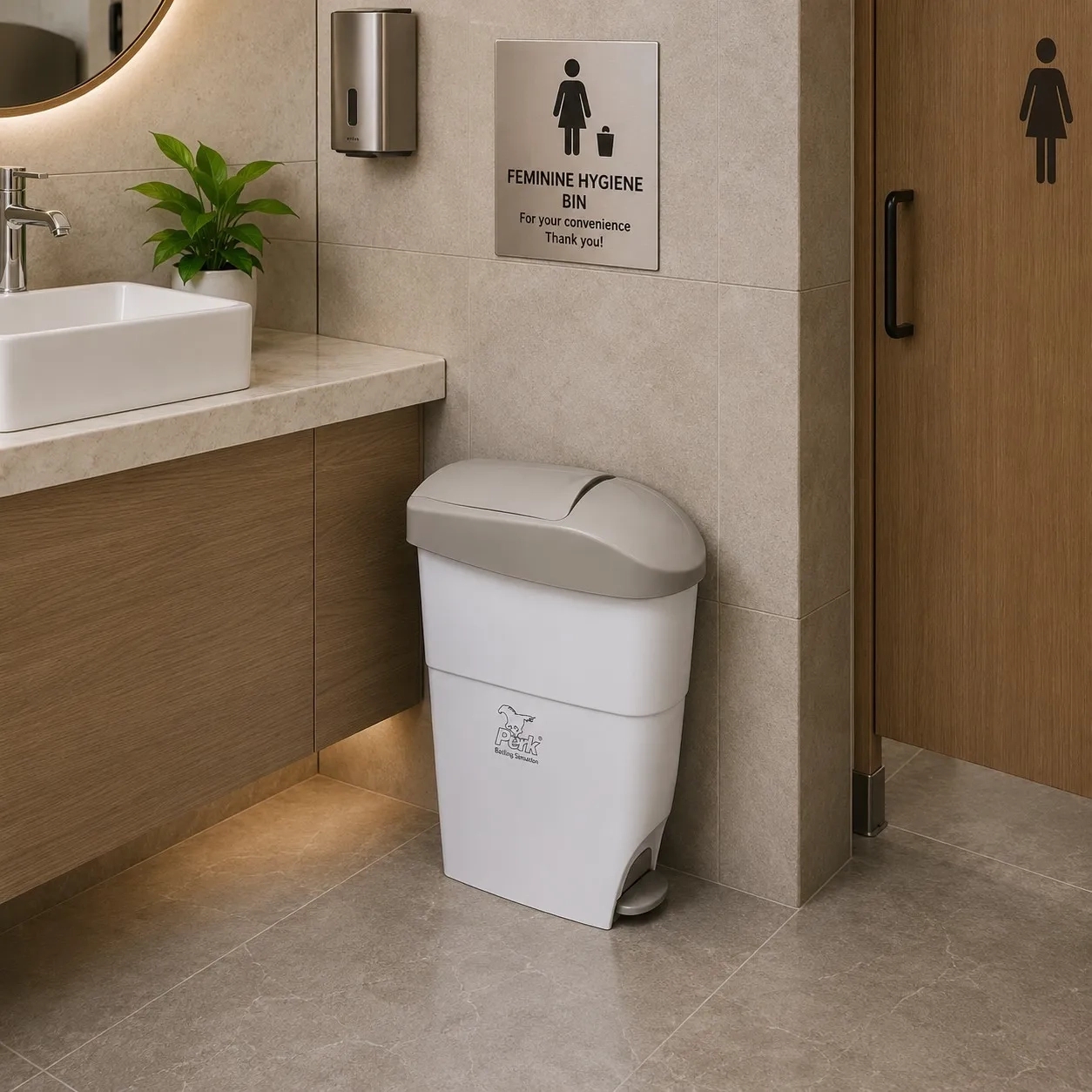 Perk Feminine Hygiene Bin 2