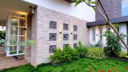 Backyard in Dr. Milind Patil Bungalow
