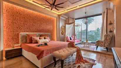 Bedroom in Tulsi Shyam Residence