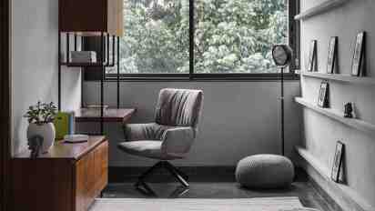 Home Study in Grigio Verde House
