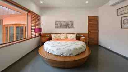 Bedroom in House With Revolving Doors