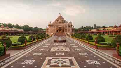 Frontyard in Baps Shri Swaminarayan Akshardham