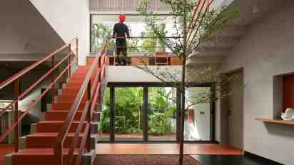 Staircase in Mriya The Red House