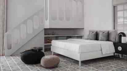Bedroom in Neo-Mod Indian Home
