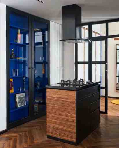 kitchen in Apartment 01, Mohini Mansion